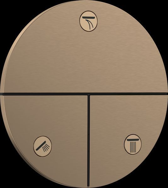 SHOWER SELECT COMFORT S перемикач для 3х споживачів, ПМ, колір шліфованна бронза 15558140 фото