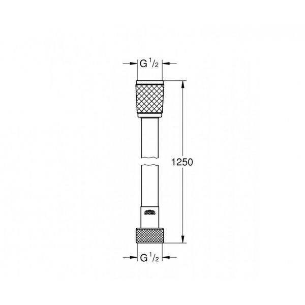 Душовий шланг 1250 мм Relexaflex 28150002 Grohe 28150002 фото