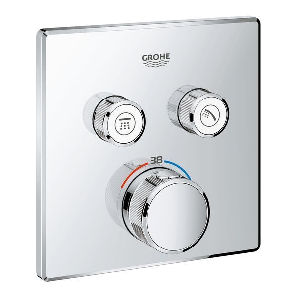 Верхня частина термостату GROHTHERM SMARTCONTROL душ, д/35600, 2 виходи, хром 29124000 фото