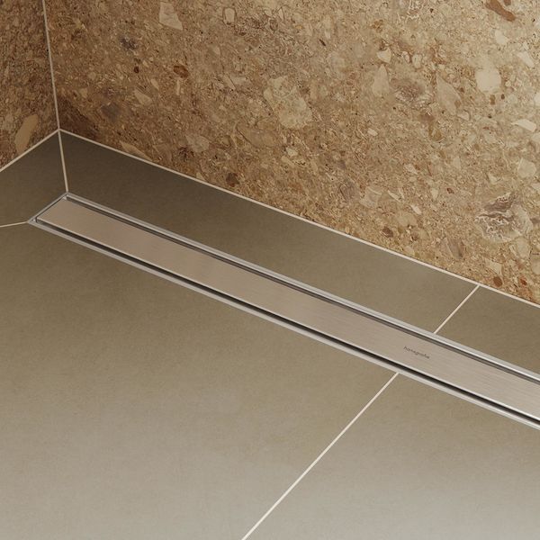 Верхня частина "RainDrain Original" для душового трапу 1200 мм Brushed Stainless Steel (56201800) 56201800 фото