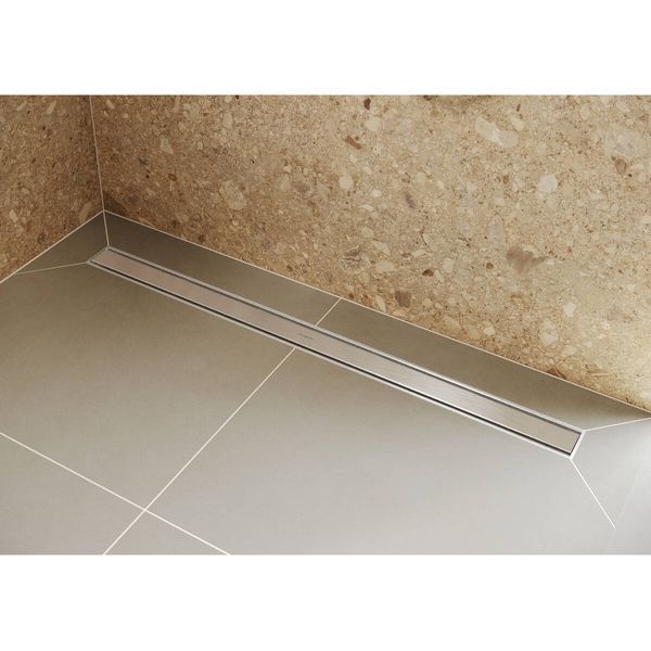 Верхня частина "RainDrain Original" для душового трапу 1200 мм Brushed Stainless Steel (56201800) 56201800 фото