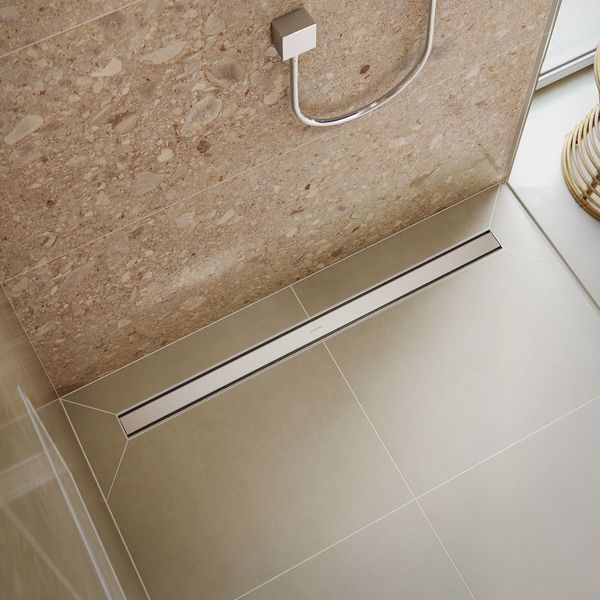 Верхня частина "RainDrain Original" для душового трапу 1200 мм Brushed Stainless Steel (56201800) 56201800 фото