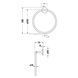 Тримач для рушників кільце STARCK T D 21 см Stainless steel Brushed (0099477000) 0099477000 &ndash; фото 3
