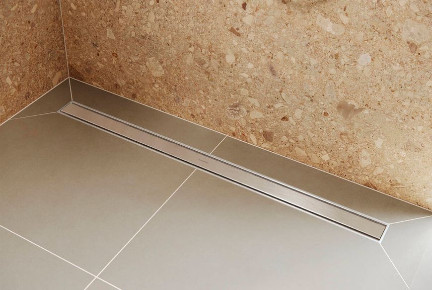 Верхня частина "RainDrain Original" для душового трапу 1200 мм Brushed Stainless Steel (56201800) 56201800 фото