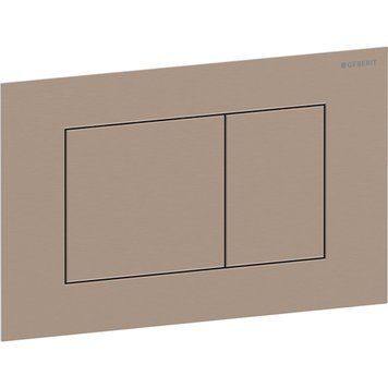 Кнопка змиву SIGMA 40 square, подвійний змив, легкоочисна поверхня, червоне золото/ матова 115.629.QB.1 фото
