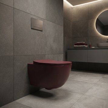 FE322-11BR00E-0000 FREE Унітаз підвісний з кришкою Soft Closing , безобідковий, Berry FE322-11BR00E-0000 фото