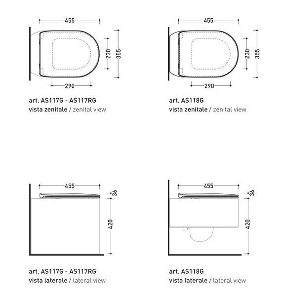 ASTRA Сидіння SLIM для унітазу SoftClosing/Quick-release (ASCW05) ASCW05 фото