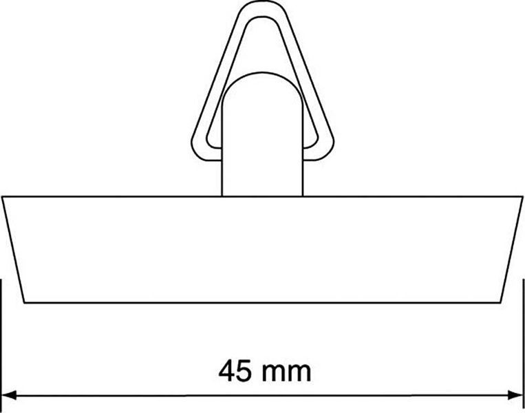 Корок для кухонної мийки до ланцюжка гумовий 6/4 " 45 мм HC57-45 HC57-45 фото