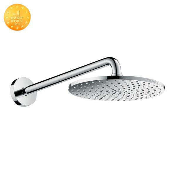 Верхній душ Raindance S 240 Showerpipe PowderRain 1jetP з тримачем, Chrome (27607000) 27607000 фото