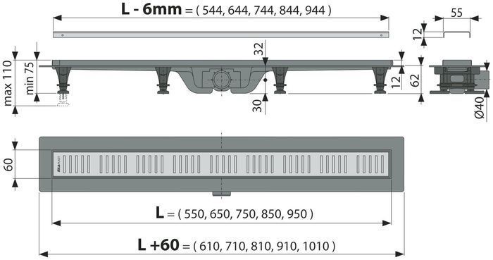 Водостічний жолоб APZ10- 650 APZ10-650M фото