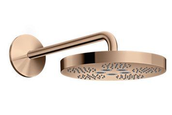Верхній душ Axor One 280 1jet зі стіновим кронштейном Polished Red Gold (48491300) 48491300 фото