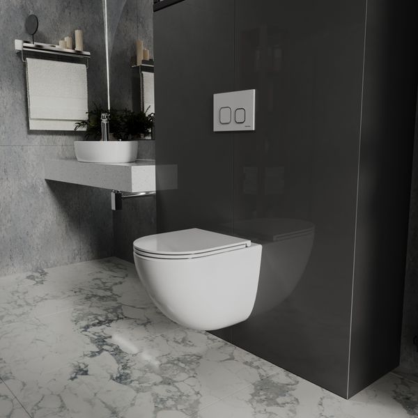ROUND PRO Smart унітаз підвісний з сидінням Soft-close (змив Tornado 3.0) 1873570198 фото