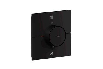 Термостат прихованого монтажу AXOR ShowerSelect ID Square на 2 функції, Matt Black (36752670) 36752670 фото