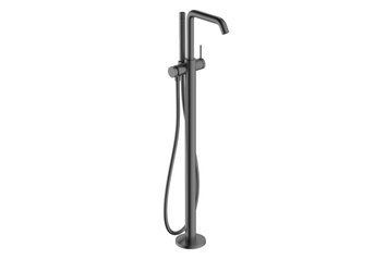 Змішувач Tecturis S для ванни підлоговий, Brushed Black Chrome (73440340) 73440340 фото