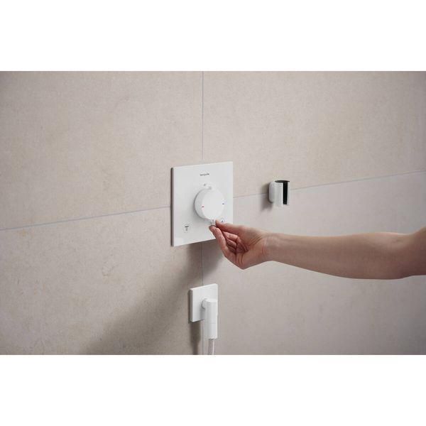 Термостат прихованого монтажу Ecostat Comfort E на 2 функції Matt White (33711700) 33711700 фото