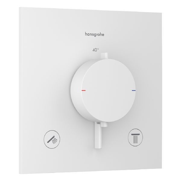 Термостат прихованого монтажу Ecostat Comfort E на 2 функції Matt White (33711700) 33711700 фото