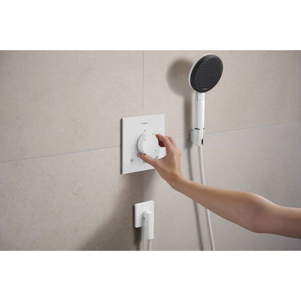 Термостат прихованого монтажу Ecostat Comfort E на 2 функції Matt White (33711700) 33711700 фото