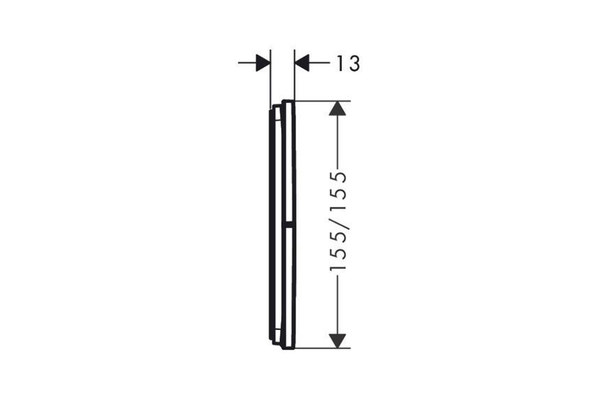 Перемикач ShowerSelect Comfort E на 3 функції, Matt White (15573700) 15573700 фото