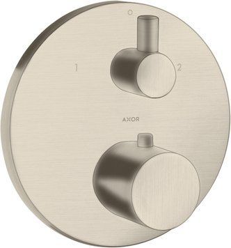 Термостат для 2-х споживачів Axor Uno, Brushed Nickel 38720820 38720820 фото