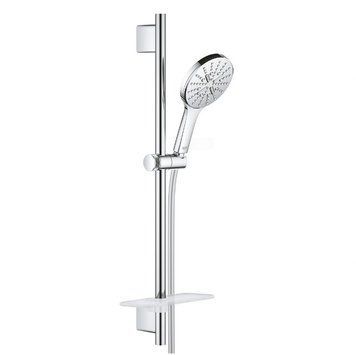 Набір душ RAINSHOWER SMARTACTIVE 130 (стійка 600мм+лійка (3 пол)+шланг 1,75м+поличка), хром 26546000 фото