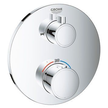 Верхня частина термостату GROHTHERM ванна/душ, д/35600, 2 виходи, хром 24077000 фото
