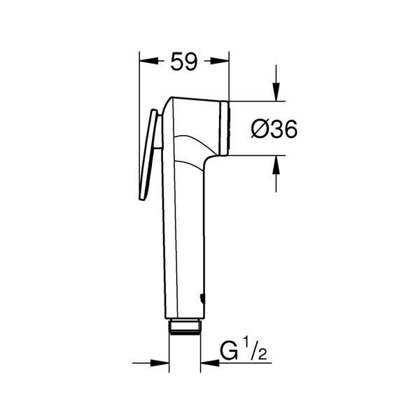 Лійка для гігієнічного душу Tempesta-F Trigger Spray 30 (27512001), Grohe 27512001 фото