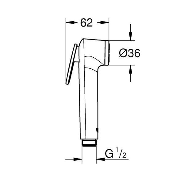 Лійка для гігієнічного душу Tempesta-F Trigger Spray 30 (27512001), Grohe 27512001 фото