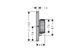 Термостат прихованого монтажу AXOR ShowerSelect ID Softsquare на 2 функції, Brushed Nickel (36754820) 36754820 &ndash; фото 2