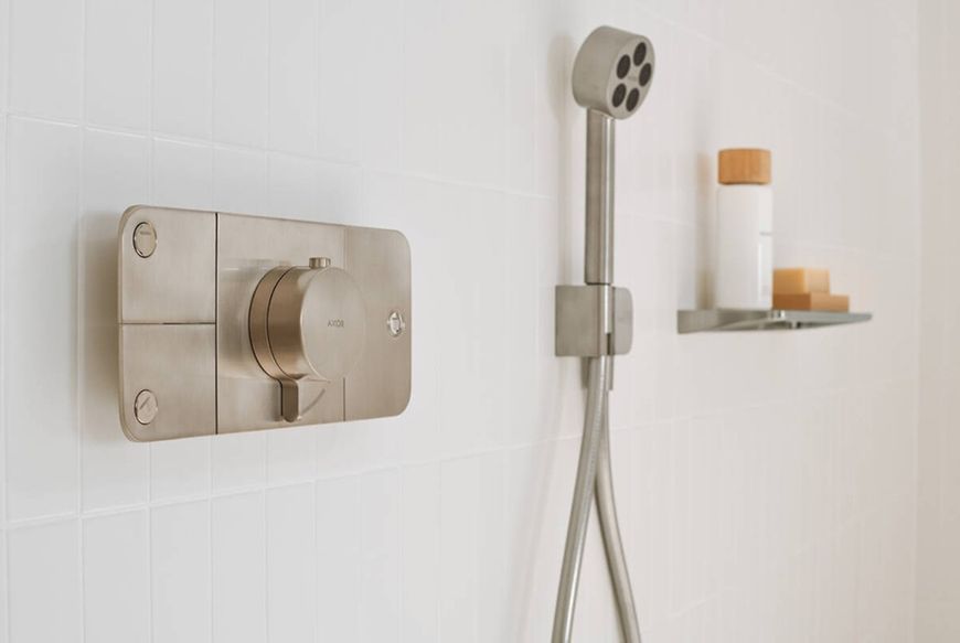 Шлангове під'єднання Fixfit Porter Axor One з тримачем, Brushed Nickel 45723820 45723820 фото