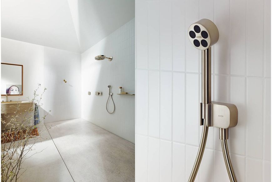 Шлангове під'єднання Fixfit Porter Axor One з тримачем, Brushed Nickel 45723820 45723820 фото