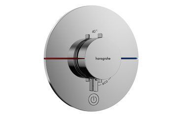 Термостат прихованого монтажу ShowerSelect Comfort S HighFlow на 1 функцію, Chrome (15562000) 15562000 фото