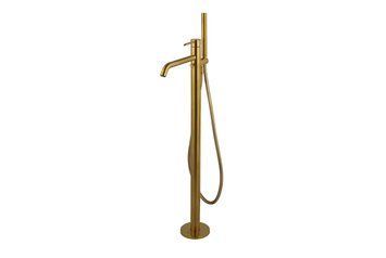 ROUND, Змішувач підлоговий для ванни, brushed gold (100339993) 100339993 фото