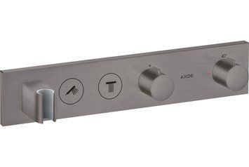 Термостат для 2-х споживачів Axor Select прихованого монтажу Brushed Black Chrome 18355340 18355340 фото