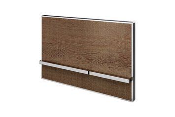 Smart-line, Кнопка змиву подвійна, з керамічною вставкою, chrome_cognac wood (100360468) 100360468 фото