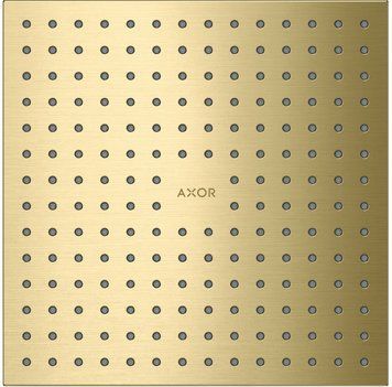 Верхній душ Axor 250х250 2jet монтаж зі стелі, Brushed Brass (35313950) 35313950 фото