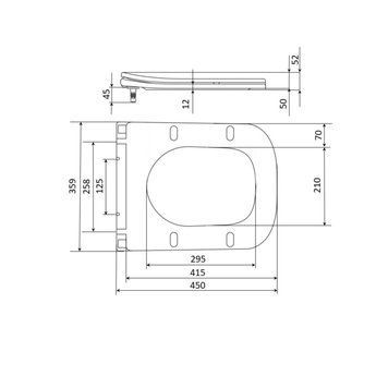 Сидіння для унітаза Qtap (Crow 520,640) з мікроліфтом Slim QT0599SC2170W SD00038756 фото