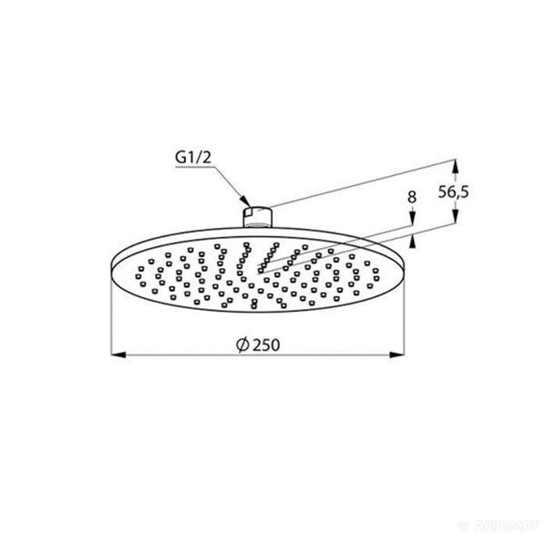 Верхній душ DN 15 A-QA (6432505-00), Kludi 6432505-00 фото