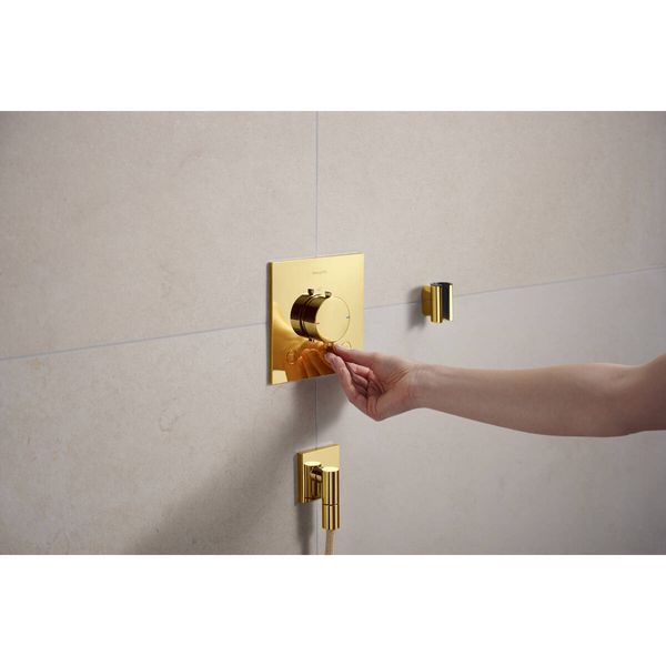 Термостат прихованого монтажу Ecostat Comfort E на 2 функції Polished Gold Optic (33711990) 33711990 фото