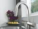 Змішувач MINTA кухня, С-вилив, висувна лійка, дамаська сталь 32321DC2 &ndash; фото 2