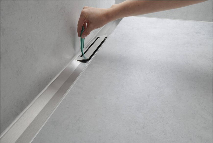 Верхня частина "RainDrain Flex" для душ.трапу (пристінна) 1600мм Brushed Stainless Steel (56262800) 56262800 фото