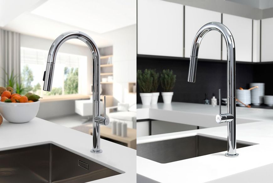 URBAN STICK, Змішувач кухонний з витяжним виливом, chrome (100123480) 100123480 фото