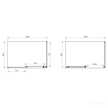 SHRC55126 FRAME Душова кабіна, розсувна - 120*80 реверсивна- хром/прозоре скло SHRC55126 фото