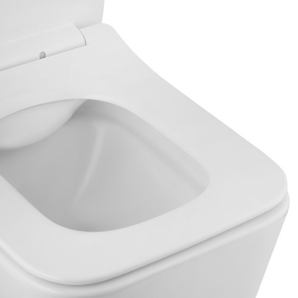 Унітаз підвісний безобідковий Kroner Eifel WHI523629 RIMLESS з сидінням (KE523629WHIR) CV032968 фото