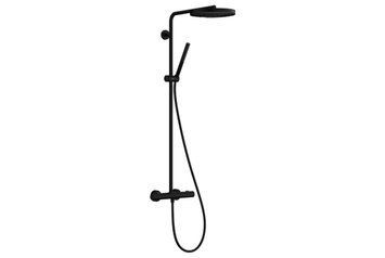 Душова система Pulsify S Puro Showerpipe 260 1jet з Ecostat Fine, Matt Black (24222670) 24222670 фото