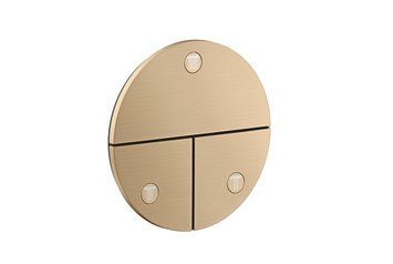 Перемикач AXOR ShowerSelect ID Round на 3 функції, Brushed Bronze (36779140) 36779140 фото