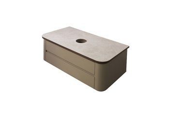 LIEM, Тумба підвісна 82 см , під умивальник на стільницю, walnut_sand (100285901) 100285901 фото