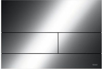 Панель змиву TECEsquare II Metal з двома клавішами, Polished Black Chrome (9240837) 9240837 фото