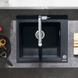 S510-F450 мийка для кухнi, вбуд., розмiри вирiзу: 54*49см, iз матерiалу Silicatec, колiр чорний графiт 43312170 &ndash; фото 9