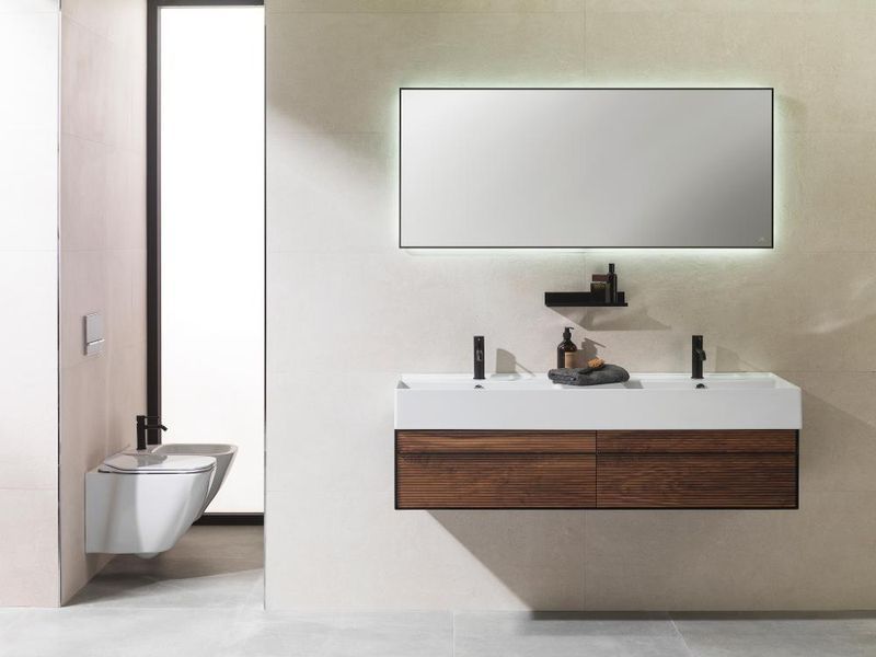 ESSENCE-C, Тумба підвісна 140 см, walnut+matt black (100236909) 100236909 фото