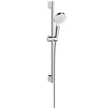Душовий набір Crometta Vario 0.65м EcoSmart 9л/хв, White/Chrome (26534400) 26534400 фото